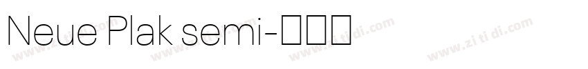 Neue Plak semi字体转换